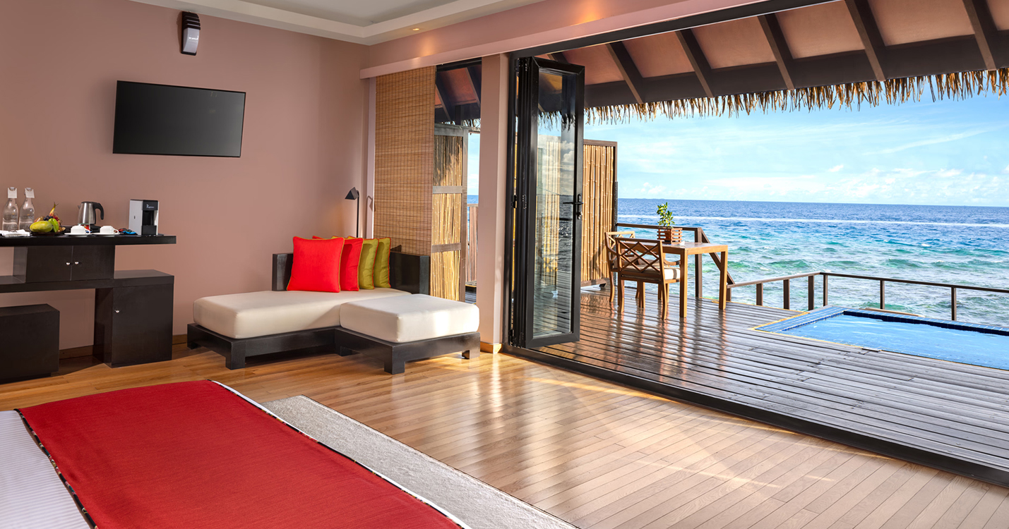 Honeymoon Villa_bedroom interior_Adaaran Prestige Vadoo_Aerial_Conch