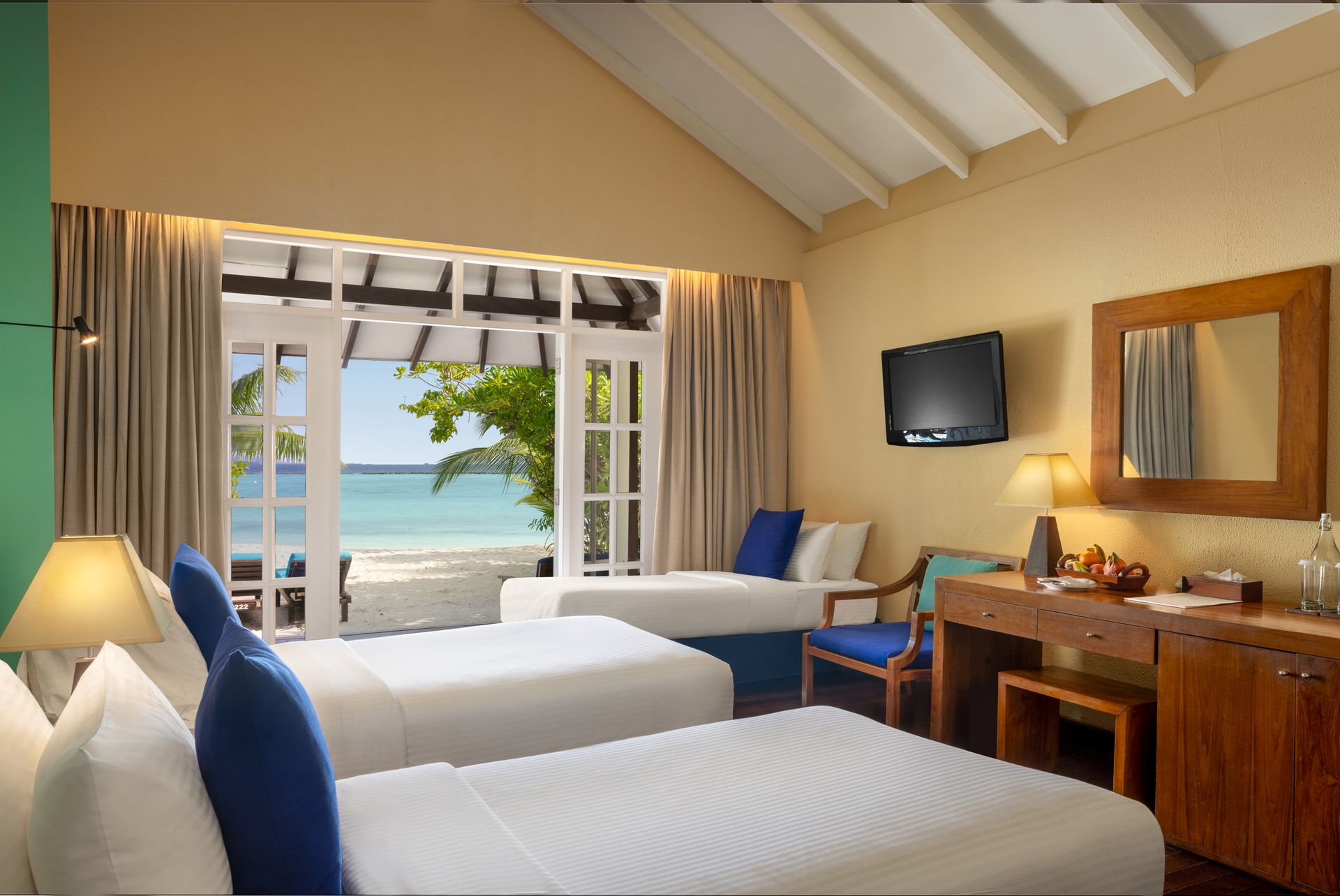 Two-Bedroom Family Beach Villa-bedroom_extra-bed_Adaaran Select Meedhupparu_Conch Holidays